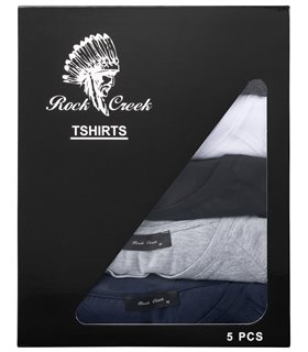 Rock Creek Herren T-Shirt 5er-Set Rundhalsausschnitt H-274 