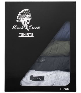 Rock Creek Herren T-Shirt 5er-Set V-Ausschnitt H-275 