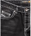 Rock Creek Herren Jeans Shorts Schwarz RC-2076