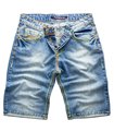 Rock Creek Herren Jeans Shorts Blau RC-2078