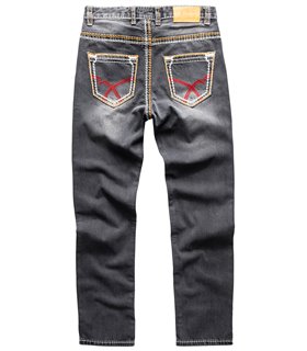 Rock Creek Herren Jeans Regular Fit Dunkelblau RC-2168