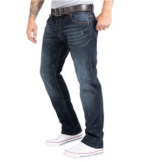 Rock Creek Herren Jeans Regular Fit Dunkelblau RC-2269