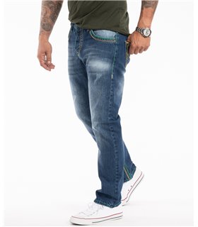 Rock Creek Herren Jeans Comfort Fit Dunkelblau RC-2369