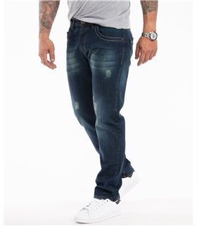 Rock Creek Herren Jeans Regular Fit Dunkelblau RC-2299