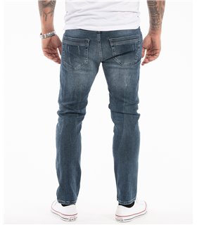 Indumentum Herren Jeans Slim Fit Blau IS-307