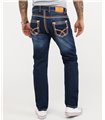 Rock Creek Herren Jeans Comfort Fit Dunkelblau RC-2167