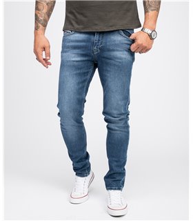 Indumentum Herren Jeans Slim Fit Blau IS-303