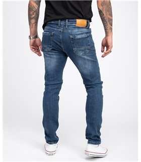 Indumentum Herren Jeans Slim Fit Blau IS-304