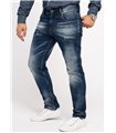 Indumentum Herren Jeans Regular Fit Dunkelblau IR-503