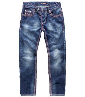Rock Creek Herren Jeans Comfort Fit Dunkelblau RC-2272