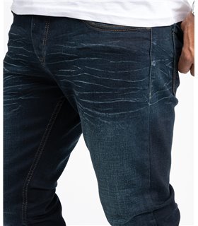 Lorenzo Loren Herren Jeans Regular Fit Dunkelblau LL-316