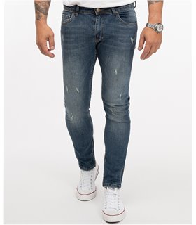 Rock Creek Herren Jeans Slim Fit Blau RC-2274