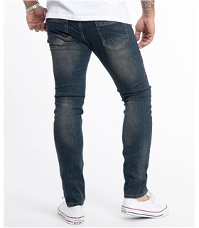 Rock Creek Herren Jeans Stretch Slim Fit Dunkelblau RC-2116