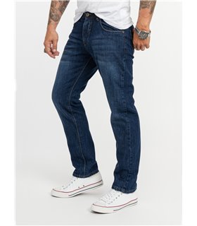 Rock Creek Herren Jeans Comfort Fit Dunkelblau RC-2140