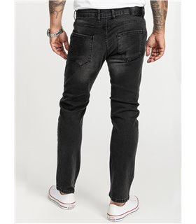 Rock Creek Herren Jeans Regular Fit Schwarz RC-2409